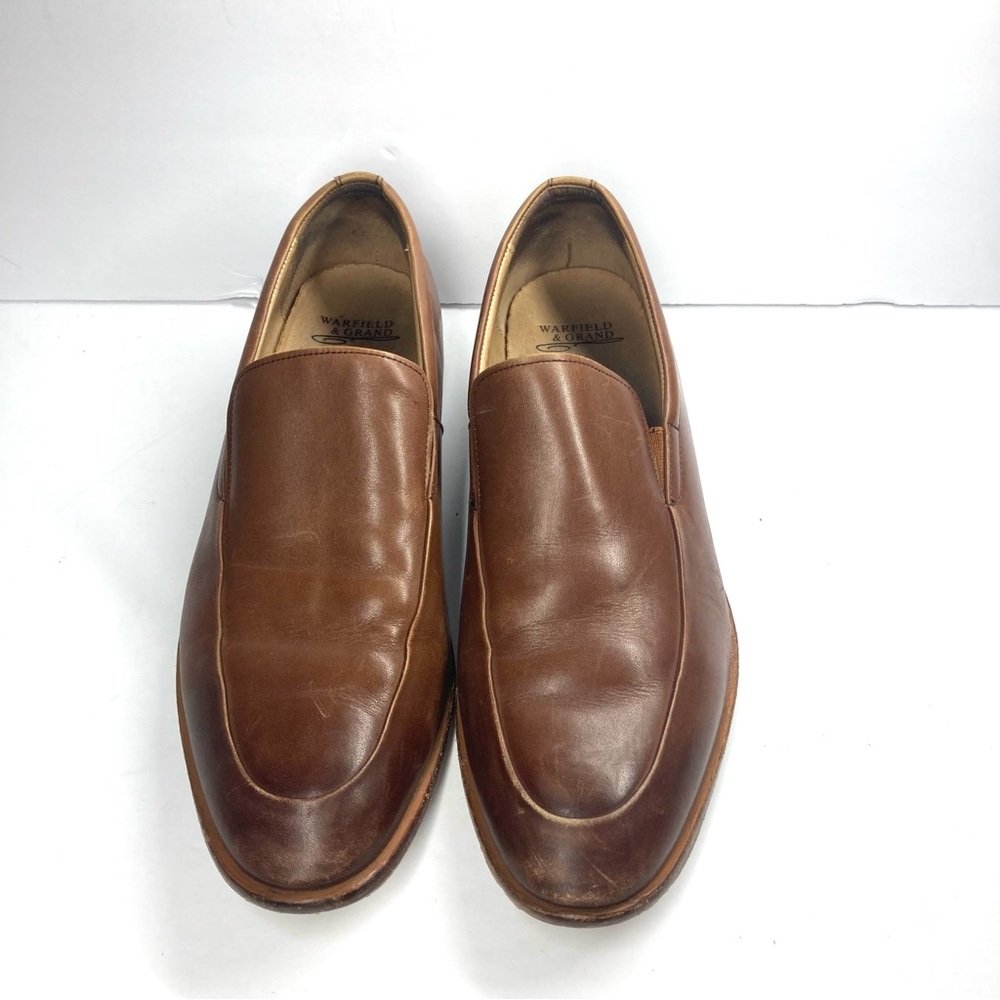 Warfield  & Grand Jackson Mens Leather Loafers 10.5 Brown
